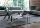 Dee Dee Sofa Bouclè  mit Leder-puff - BertO